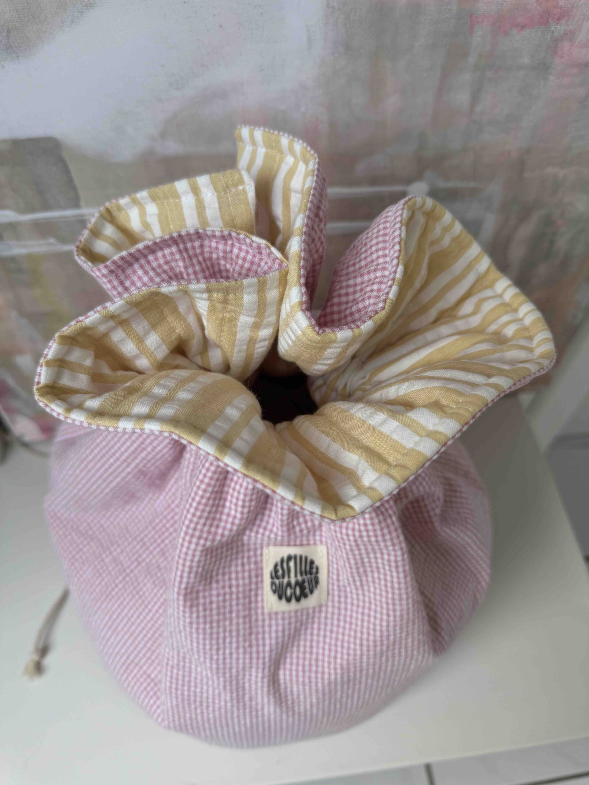 Project Bag Yellow Pink